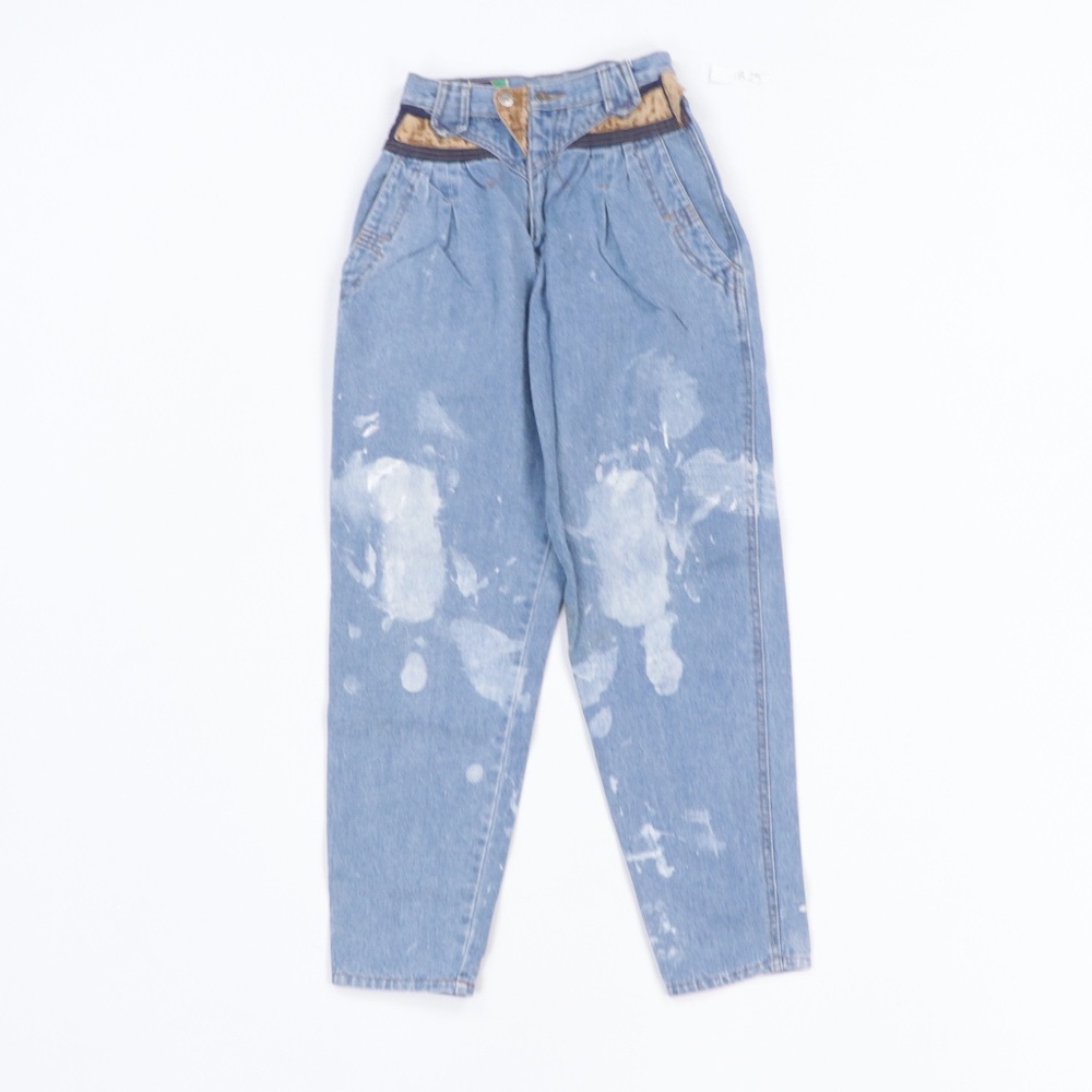 90s Streetwear Womens 5/6 Tapered Leg Mom Jeans
